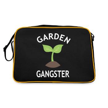 Gardener Gift - Garden Gangster - Nursery - Retro Bag - black/gold - Back