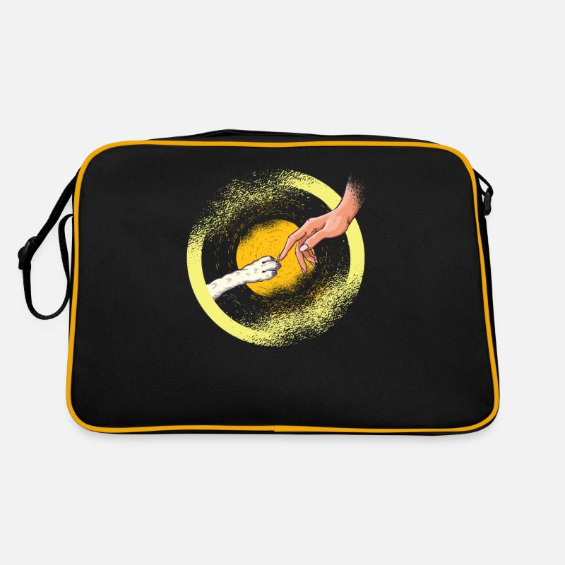 Hund Hundehalter Katzen oder Hundliebhaber Hunde Retro Tasche