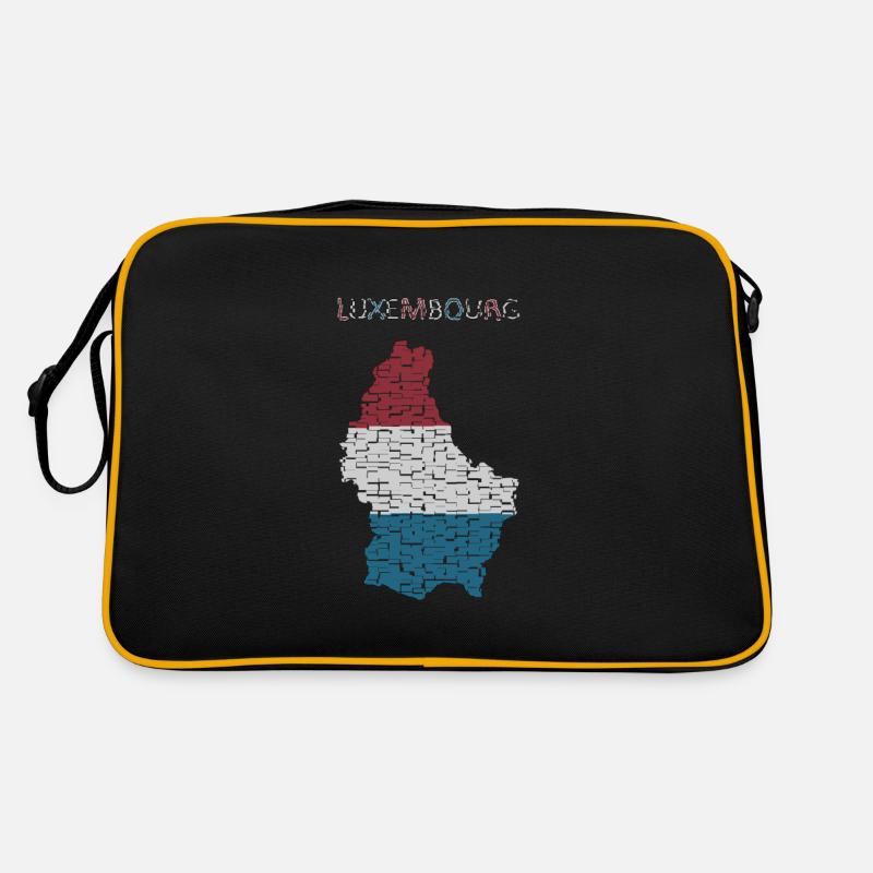 Drapeau de la carte du Luxembourg Sac Retro