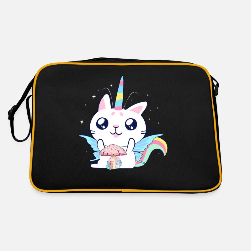 Fairycore Esthétique Fée Licorne Chat et Champignon Sac Retro