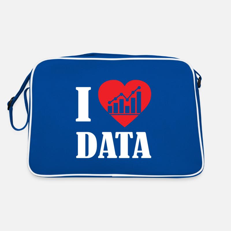 Love Data Scientists Statistics Retro Bag