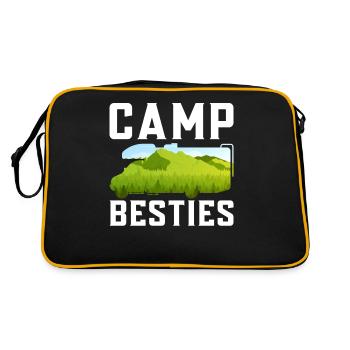 Camping Motorhome Campervan Camp - Sac Retro - noir/or - Dos