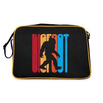Bigfoot Sasquatch Yeti - Sac Retro - noir/or - Dos
