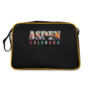 Aspen Colorado - Sac Retro - noir/or - Dos