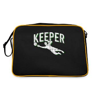 Football Goalkeeper Keeper - Retro Bag - black/gold - Back
