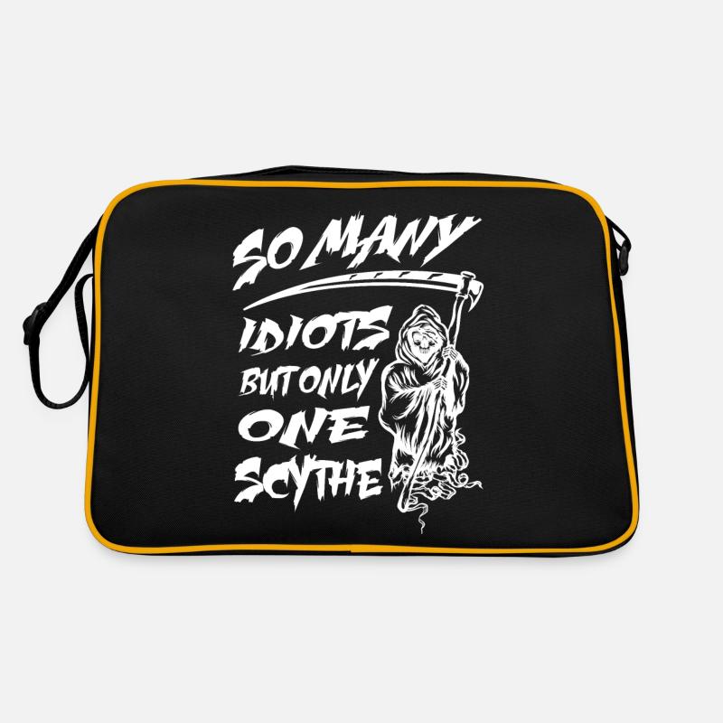 So many idiots but only one Scythe - Grim Reaper Retro Bag