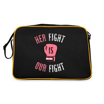 Her Fight Is Our Fight - Retro Bag - black/gold - Back