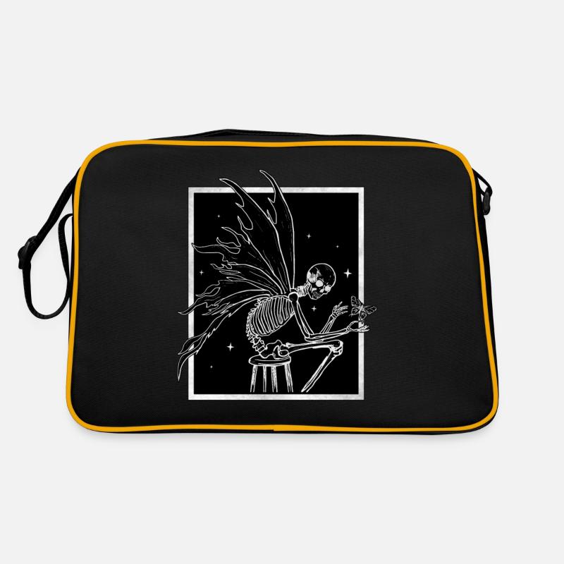 Fairycore Aesthetic Skelett Fee Grunge Goth Retro Tasche
