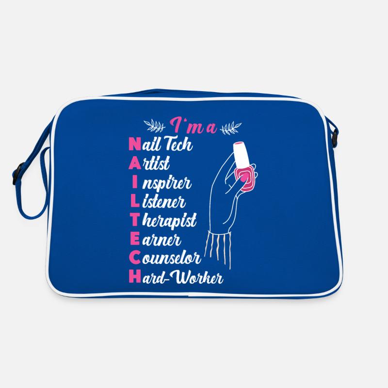 Nail Tech Quote Work Uniform Nail Retro Bag