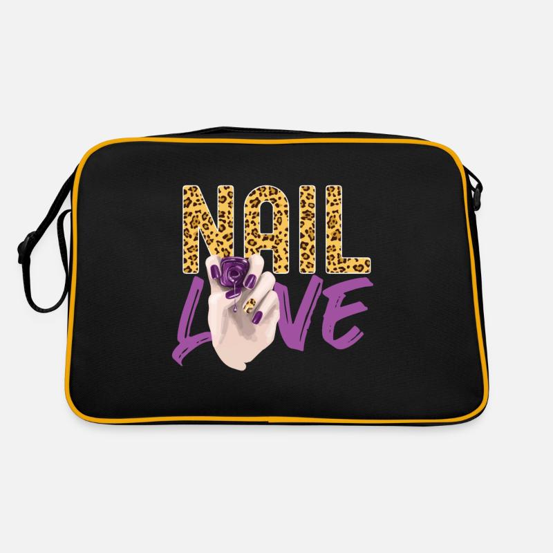 Nail Tech Devis Travail Ongle Uniforme Sac Retro