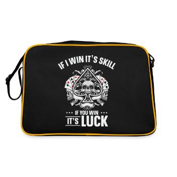 Poker Pokerface Pokertunier All In - Sac Retro - noir/or - Dos