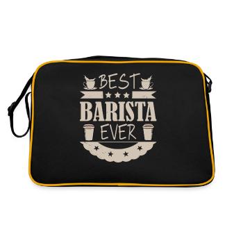 Best Barista Ever For Barista and Coffee Lovers - Retro Bag - black/gold - Back