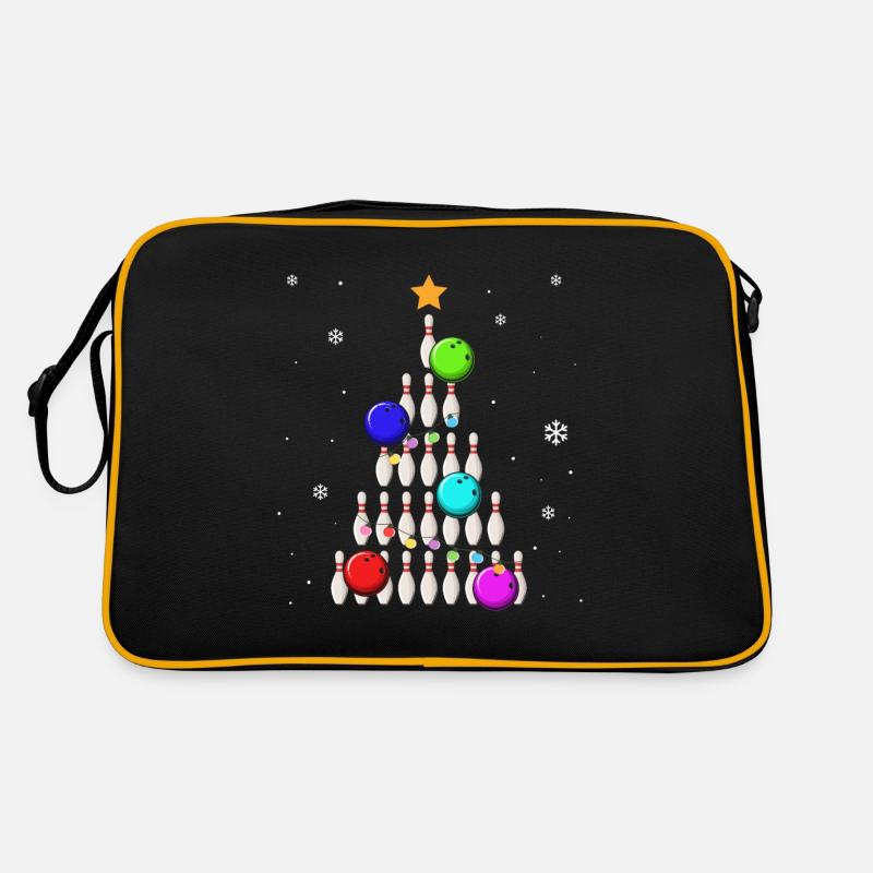 Bowling Arbre de Noël Bowling Bowling Noël Sac Retro