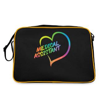 Certified Medical Assistant - Retro Tasche - Schwarz/Gold - Hinten