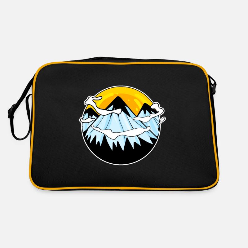 Mountain Mountains - Retro Bag - black/gold