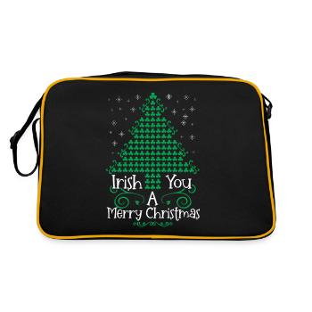 An Irish Christmas is desired - Retro Bag - black/gold - Back