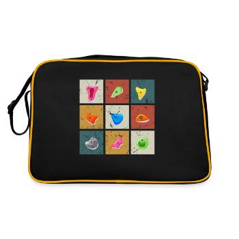 Mountain Climbing Bouldering Climbing Handles Bouldering - Retro Bag - black/gold - Back