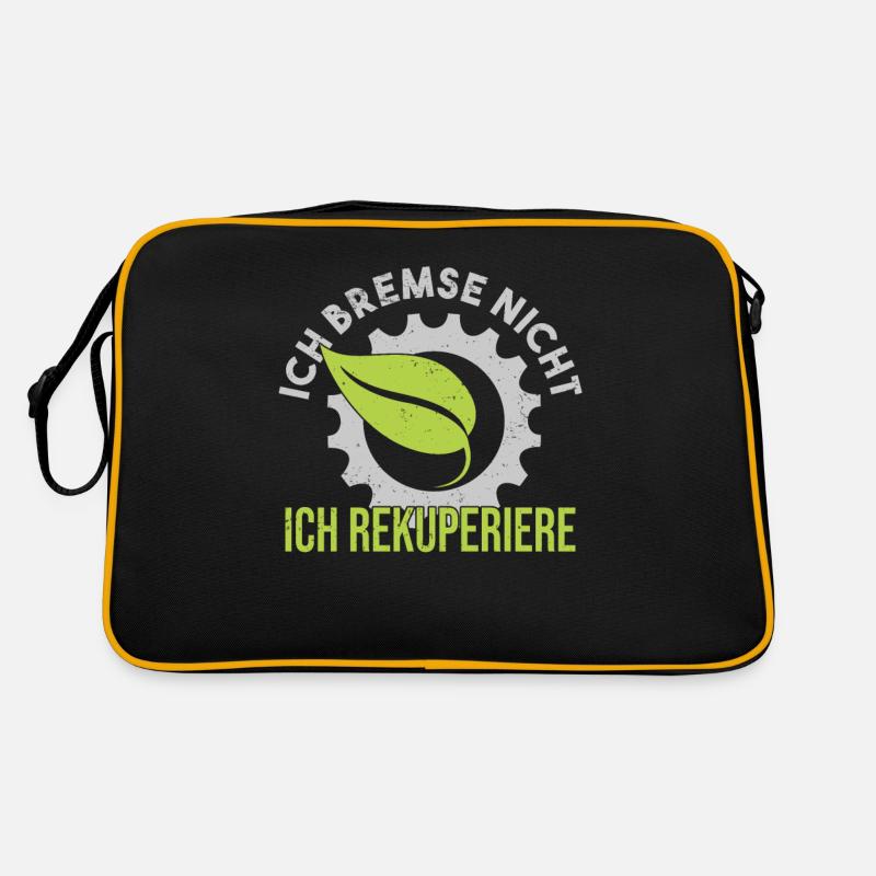E Car E Mobility Electric Car Slogan Retro Bag