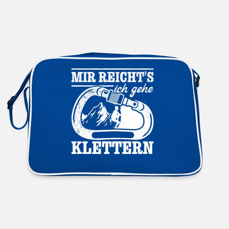 Mir Reicht's ich gehe Klettern Berg Kletterer Retro Tasche