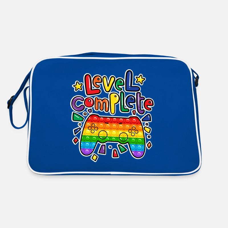 Geburtstag Junge Level Complete pop it gamer Retro Tasche
