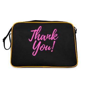 THANK YOU! THANKS FOR EVERYTHING! JUST THANK YOU - Retro Bag - black/gold - Back