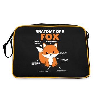 sweet fox explanation Anatomy of a Fox - Retro Bag - black/gold - Back