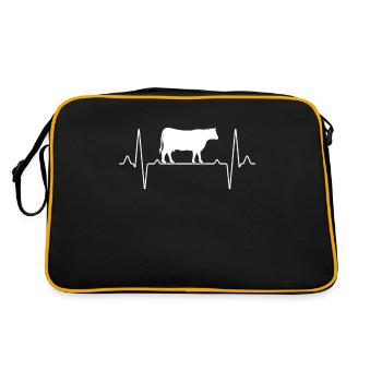 Cow Beef Heartbeat - Retro Bag - black/gold - Back