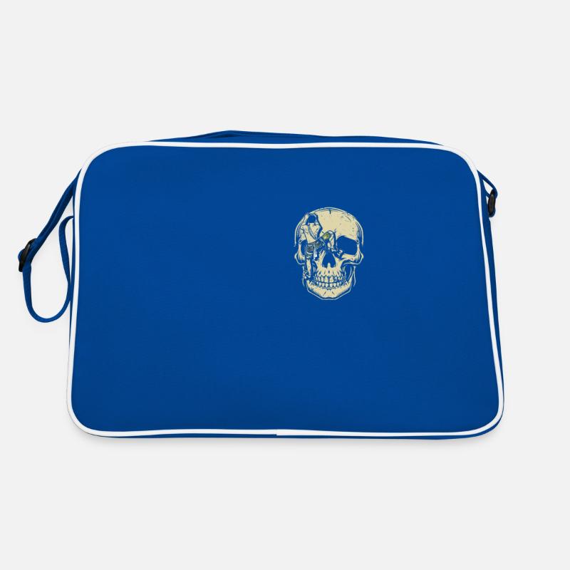 Bouldering Mountain Climbing Skull Climber Retro Bag