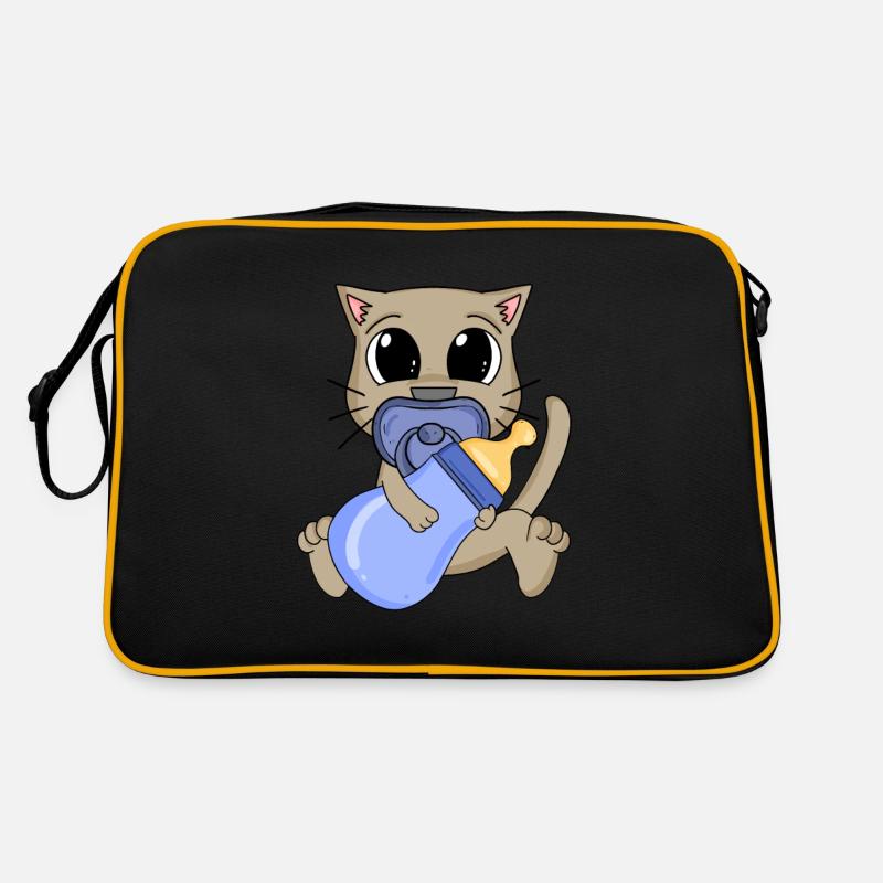 Bébé Jeune Chat Sac Retro