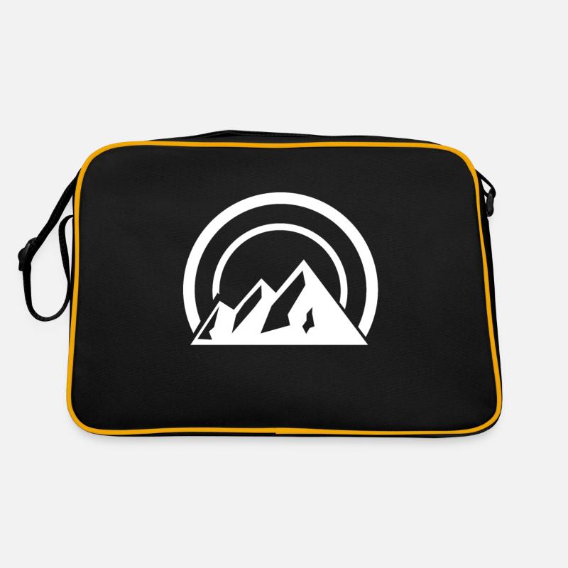Montagnes Montagnes Sommets de montagne Sac Retro