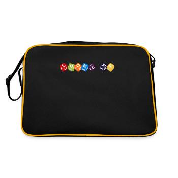 Kidcore Esthétique Choke Me Cube 80s 90s Rétro - Sac Retro - noir/or - Dos