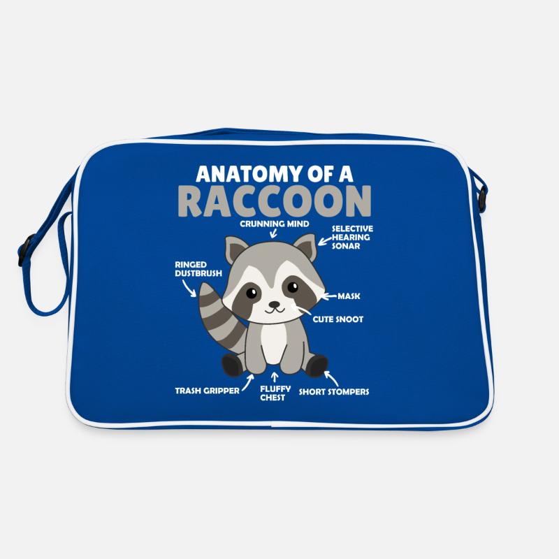 explication du raton laveur doux Anatomie d’un raton laveur Sac Retro