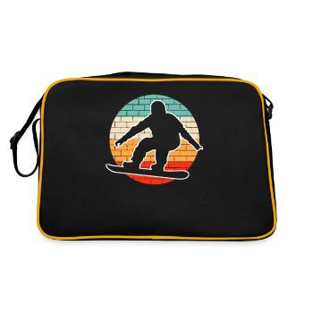 Snowboard Rétro - Sac Retro - noir/or - Dos