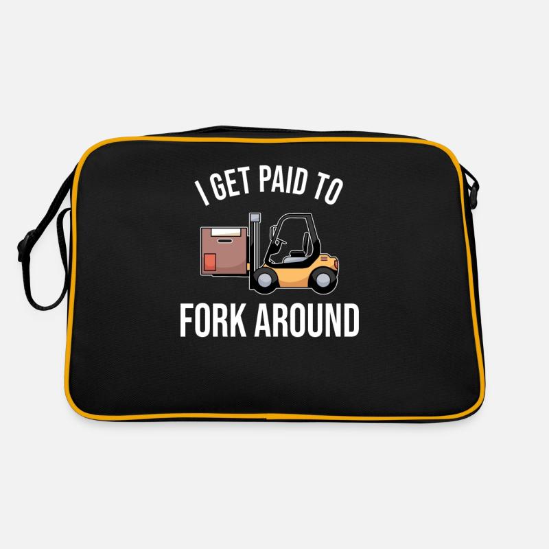 Forklift Driver Forklift Driver Forklift Saying Retro Bag