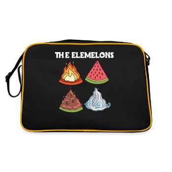 The Elemelons melons in the four elements - Retro Bag - black/gold - Back