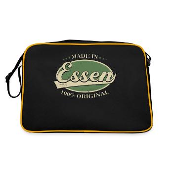 Made In Essen - Retro Bag - black/gold - Back