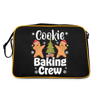 Équipe de cuisson de biscuits de Noël - Sac Retro - noir/or - Dos