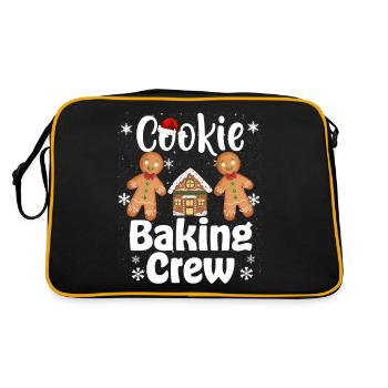 Équipe de cuisson de biscuits de Noël - Sac Retro - noir/or - Dos