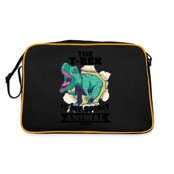 The T-Rex Is My Spirit Animal - Retro Bag - black/gold - Back