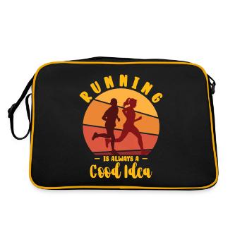 Marathon Marathon Marathon Runner Gift - Retro Bag - black/gold - Back