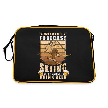 Skieurs acrobatiques Ski & Beer Skiers - Sac Retro - noir/or - Dos