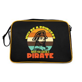 Pirate Pirate Pirate Bateau Pirate Cadeau - Sac Retro - noir/or - Dos