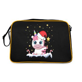 Masque Licorne Quarantaine de Noël Protège-dents - Sac Retro - noir/or - Dos