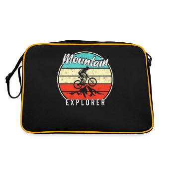 Mountain Mountainbike Explorer - Retro Tasche - Schwarz/Gold - Hinten