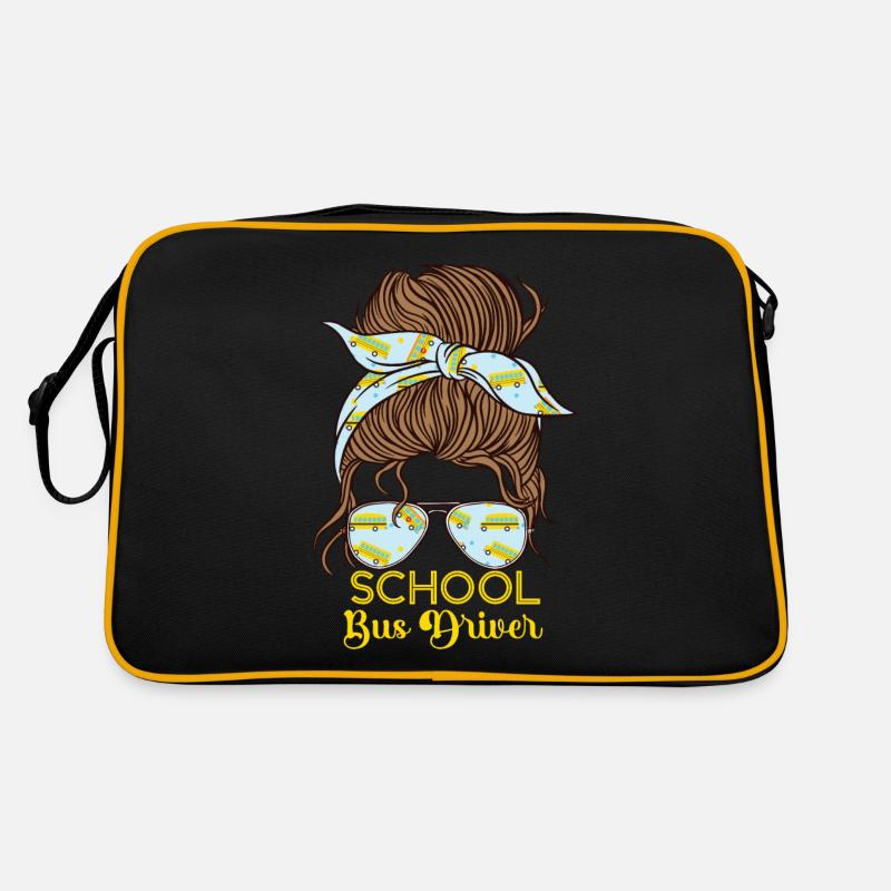 Conductrice d’autobus scolaire Sac Retro