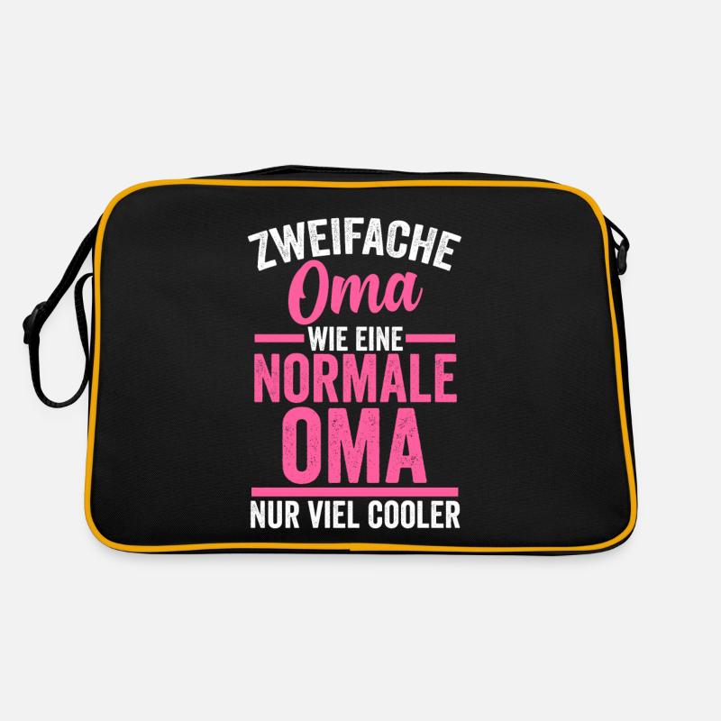 Zweifache Oma Retro Tasche