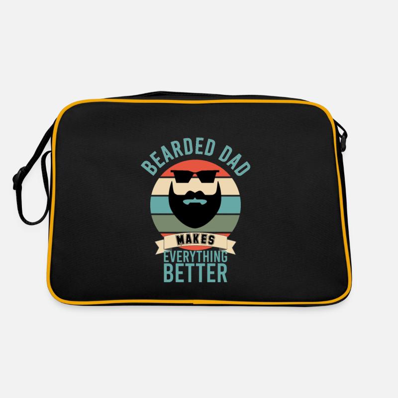 Bearded Dad Make Everything Better Retro Bag