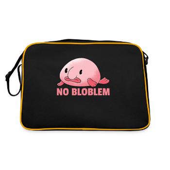 Blobfish No Bloblem funny Blobfish - Retro Bag - black/gold - Back