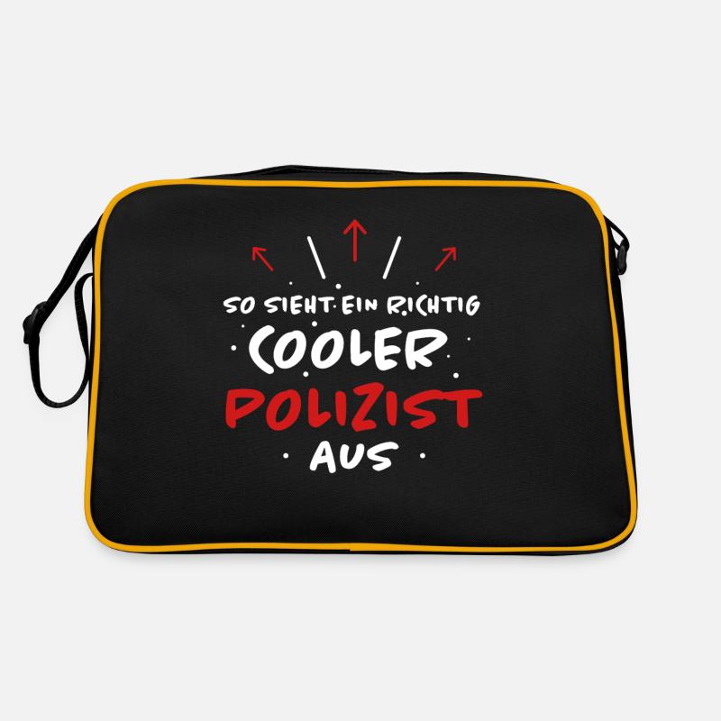 Polizist Beruf Lustiger Spruch Polizei Geschenk Retro Tasche