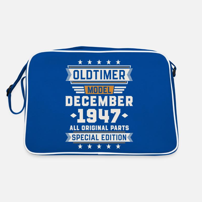 Oldtimer December 1947 Geburtstag Geschenk Retro Tasche